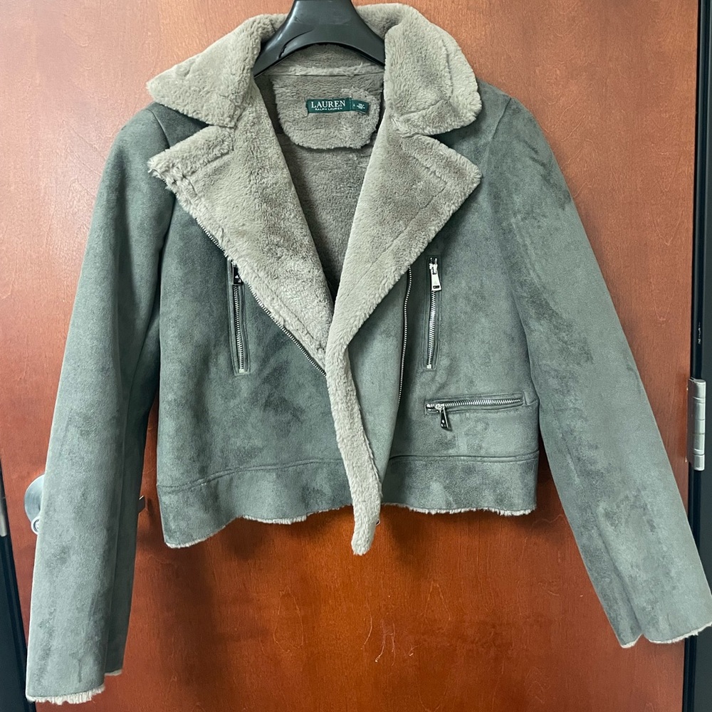 ‼️Lauren Ralph Lauren Faux Shearling Moto Jacket‼️